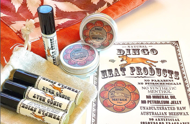 dingo heat balm and templesticks